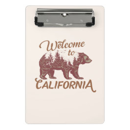 Minicarpeta De Pinza Bienvenidos a California Bear Forest