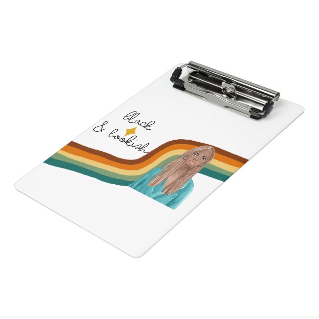 Minicarpeta De Pinza Black and Bookish Retro (Angulado 3)