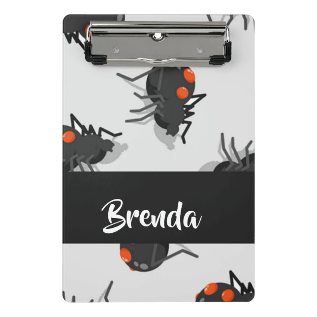 Minicarpeta De Pinza Black widow spider pattern (Anverso)