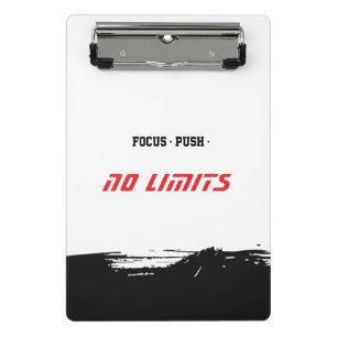 Minicarpeta De Pinza Blanco de Fitness Motivacional