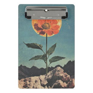 Minicarpeta De Pinza Bloom Naranja iluminado por luna - Encanto Boho vi