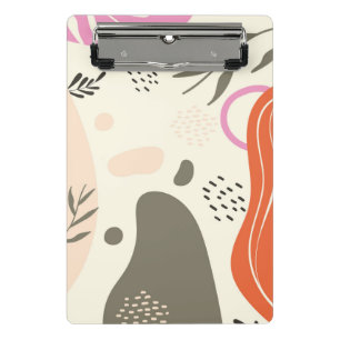 Minicarpeta De Pinza Boho deja arte Espiral de foto para bloc de notas