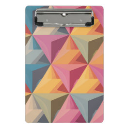 Minicarpeta De Pinza Bold Geometric Triangle Pattern 