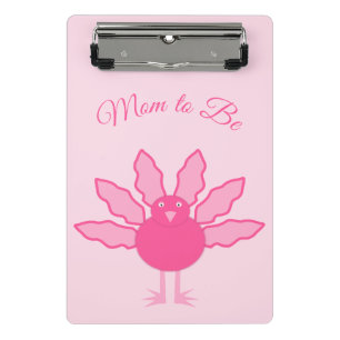 Minicarpeta De Pinza Bonito Niña Bebé Rosa Agradecimiento Personalizado