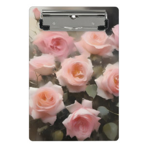 Minicarpeta De Pinza Bonito rosa rosa pintura acuarela