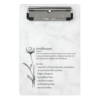 Minicarpeta De Pinza Bookkeeper Definition Funny Synonym Mini Portapape