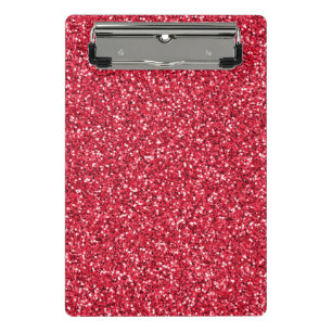 Minicarpeta De Pinza Brick Red Purpurina