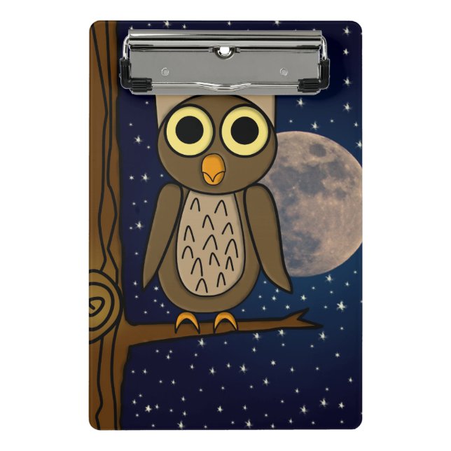 Minicarpeta De Pinza Búho nocturno (Anverso)