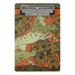 Minicarpeta De Pinza Caballo Art Nouveau de Verneuil: Ecuestre Vintage