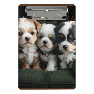 Minicarpeta De Pinza Cachorros Super Adorables en el Sofá 2