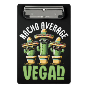 Minicarpeta De Pinza Cactus divertidos Sombrero Nacho Promedio Vegan