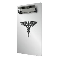 Caduceto médico rosa