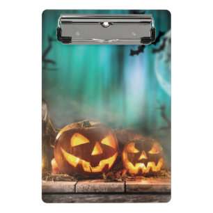 Minicarpeta De Pinza Calabazas y murciélagos de Halloween