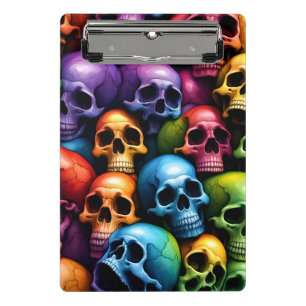 Minicarpeta De Pinza Calaveras del arco iris