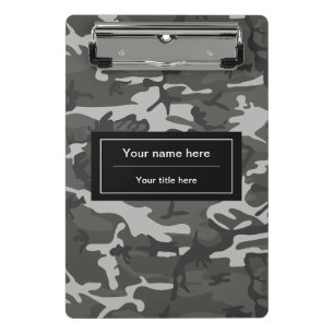 Minicarpeta De Pinza Camo gris, Camuflaje, Militar, Ejército