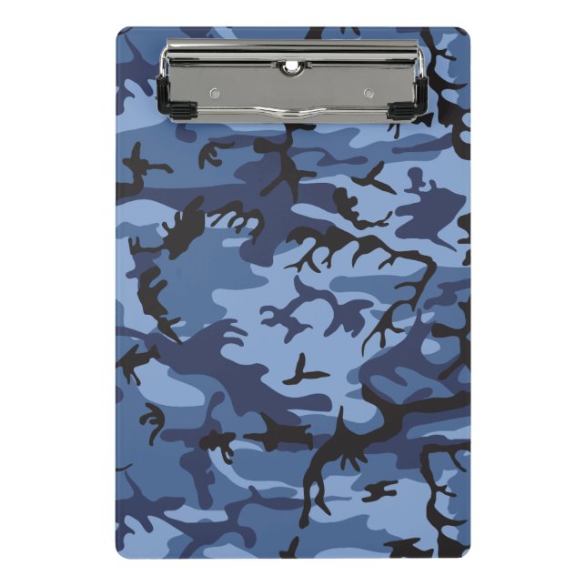 Minicarpeta De Pinza Camuflaje azul de la marina, ejército, ejército (Anverso)