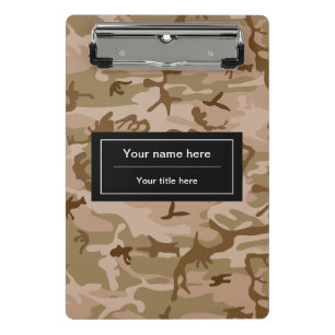 Minicarpeta De Pinza Camuflaje del desierto, camuflaje marrón, militar,
