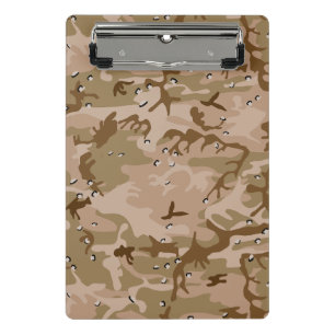 Minicarpeta De Pinza Camuflaje del desierto con guijarros, militar, ejé