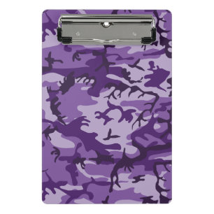 Minicarpeta De Pinza Camuflaje púrpura, militar, ejército