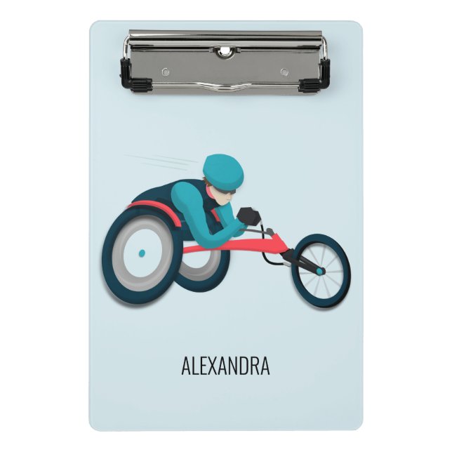 Minicarpeta De Pinza Carreras en silla de ruedas (Anverso)