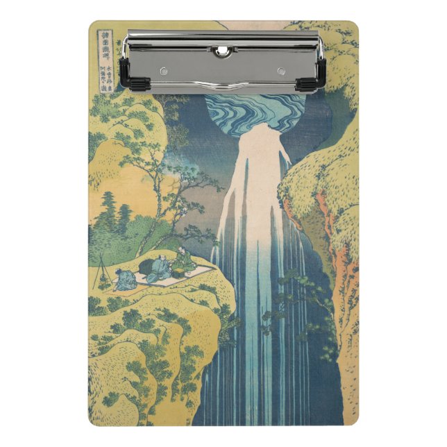 Minicarpeta De Pinza Cascada Amida de Hokusai Japón Cascada  (Anverso)
