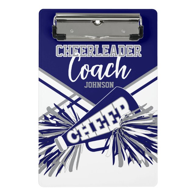 Minicarpeta De Pinza Cheerleader Coach - Navy Blue, Gary & White (Anverso)