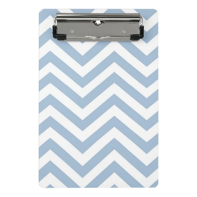 Minicarpeta De Pinza Chevron texturizado Grunge azul claro (Anverso)