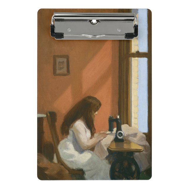 Minicarpeta De Pinza Chica en una máquina de coser (por Edward Hopper) (Anverso)