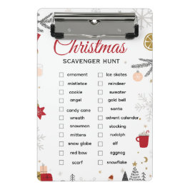 Minicarpeta De Pinza Christmas Scavenger Hunt Checklist Art
