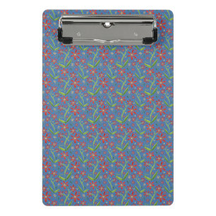 Minicarpeta De Pinza Cielo Azul Margaritas Acuarela Bailarinas