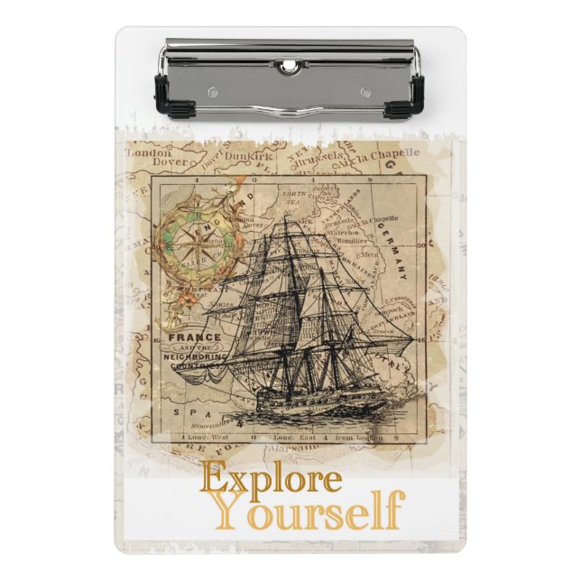 Minicarpeta De Pinza Cita Inspiradora Motivacional Moderna y Elegante (Anverso)