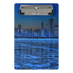 Minicarpeta De Pinza Ciudad de hombros amplios y del lago Michigan