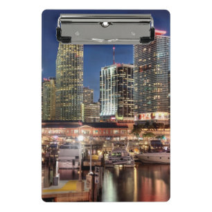 Minicarpeta De Pinza Ciudad del horizonte de Miami en la Florida