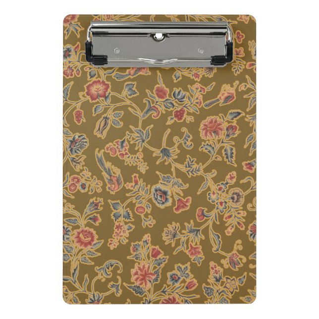 Minicarpeta De Pinza Clásico Flor Bonito Chintz Diseño floral suave (Anverso)