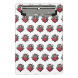 Minicarpeta De Pinza Clásicos De Tinta: Clipboards Cardíaca Y Cupido