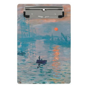 Minicarpeta De Pinza Claude Monet Impresión Amanecer Francés