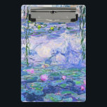Minicarpeta De Pinza Claude Monet Water relaja arte impresionista franc<br><div class="desc">Claude Monet Water Lilies es una colección de aproximadamente 250 pinturas al óleo del impresionista francés Claude Monet. Los cuadros representan el florido jardín de Monet en Giverny.</div>