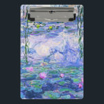 Minicarpeta De Pinza Claude Monet Water relaja arte impresionista franc<br><div class="desc">Claude Monet Water Lilies es una colección de aproximadamente 250 pinturas al óleo del impresionista francés Claude Monet. Los cuadros representan el florido jardín de Monet en Giverny.</div>