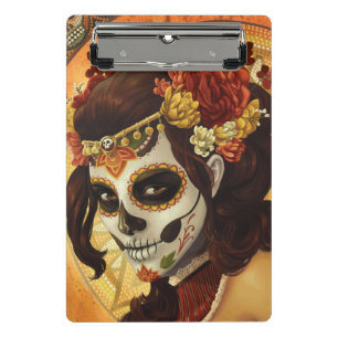 Minicarpeta De Pinza Cojín decorativo Dia De Los Muertos