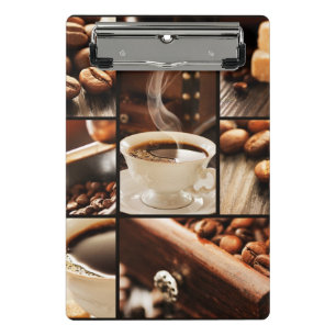 Minicarpeta De Pinza Collage del café