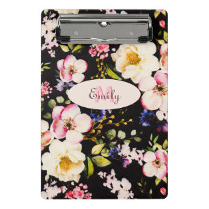 Minicarpeta De Pinza Color de agua rosas amarillas rosas rosas rosas ne