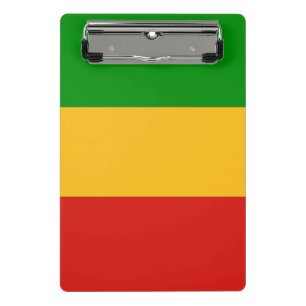 Minicarpeta De Pinza COLORES DE BANDERA RASTAFARI + tus ideas