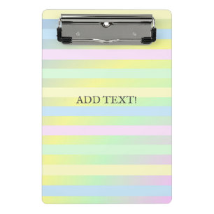 Minicarpeta De Pinza Colores pastel del arcoiris