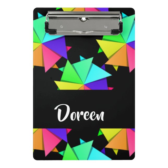 Minicarpeta De Pinza Colorful folded paper pattern (Anverso)