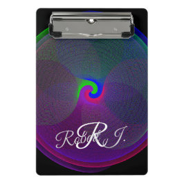 Minicarpeta De Pinza Colorful Fused Center Geometric Mini Clipboard