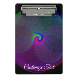 Minicarpeta De Pinza Colorful Fused Center Geometric Mini Clipboard