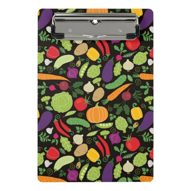 Minicarpeta De Pinza Comida en un fondo negro (Anverso)