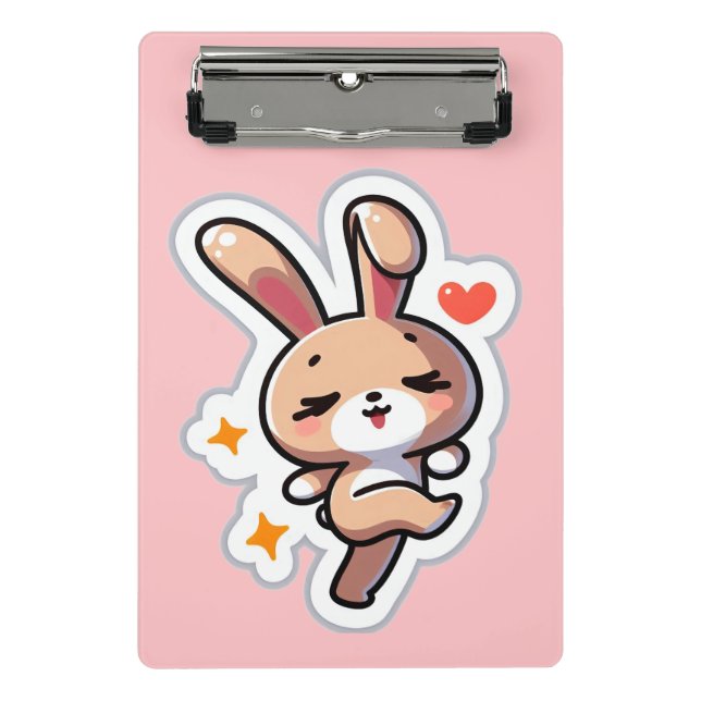 Minicarpeta De Pinza Conejo personalizado (Anverso)