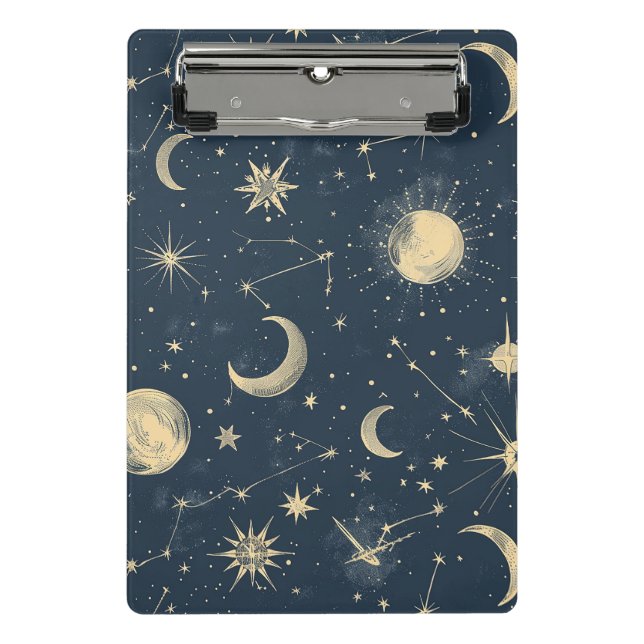 Minicarpeta De Pinza Constelación celeste - Noche estrellada (3) (Anverso)