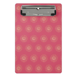 Minicarpeta De Pinza Coral | Golden Zinnia Flower Medallions